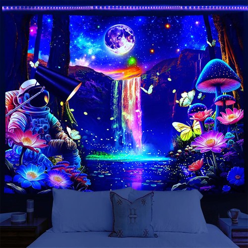 Schwarzlicht wandteppich - schwarzlicht,