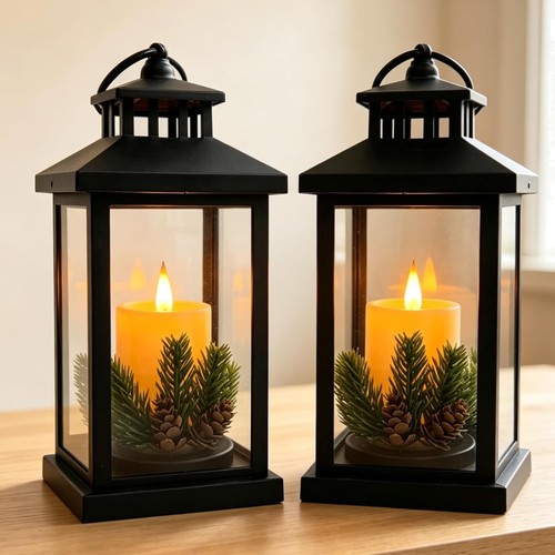 Weihnachten laterne led set - laterne,