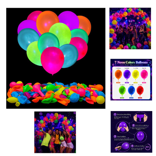 Neon luftballons 100 stück - neon,