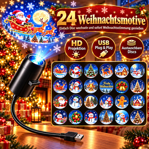 Led weihnachtsprojektor - led, 24
