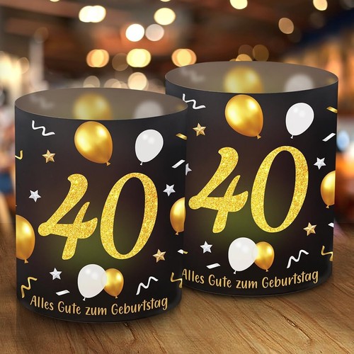 Windlicht tischdeko geburtstag - windlicht,