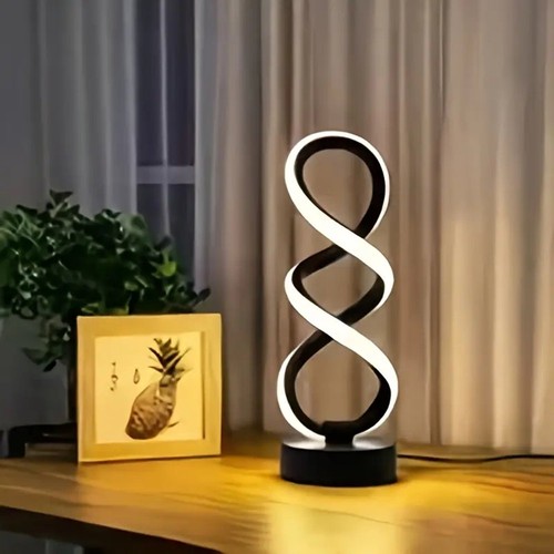 Led tischleuchte spirale usb - tischleuchte,
