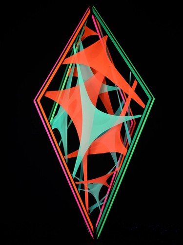125x55cm schwarzlicht - 3d,