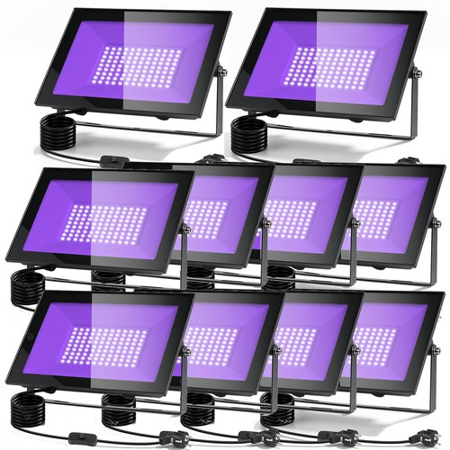 10x led schwarzlicht 100w - led,