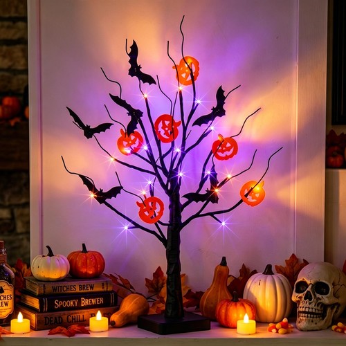 Halloween baum schwarz - halloween,