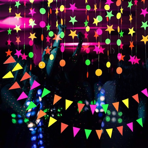 Schwarzlicht party deko 3 - schwarzlicht,