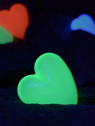 Schwarzlicht neon deko herz - deko,