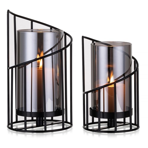 Windlicht glas kerzenständer - glas,