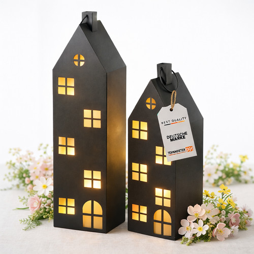 Laterne haus xxl 2er - laterne, 2er-set
