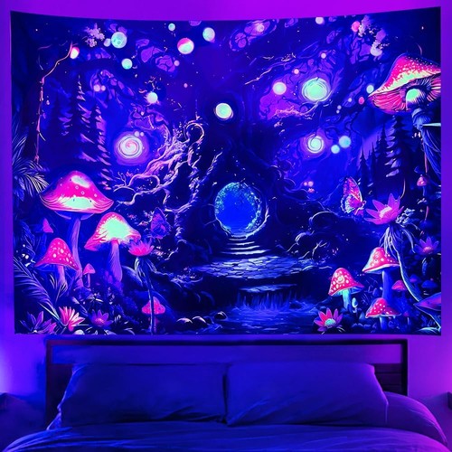 Wandteppich schwarzlicht - wandteppich,