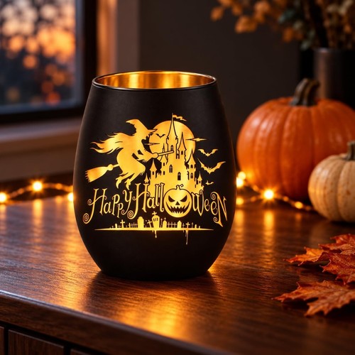 Halloween deko teelichthalter - halloween,